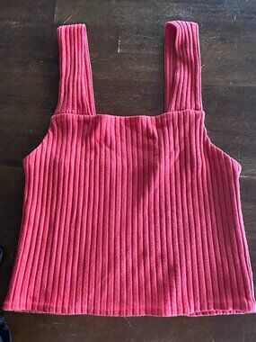 American Eagle Red Crop Top Size Small Casual